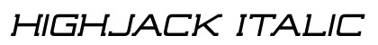 Highjack Italic preview