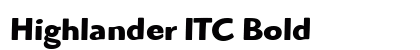 Highlander ITC Bold Preview