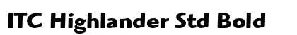 ITC Highlander Std Bold Font