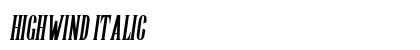 Highwind Italic preview