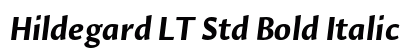 Hildegard LT Std Bold Italic preview