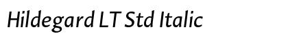 Hildegard LT Std Italic preview