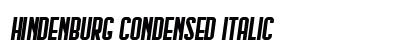 Hindenburg Condensed Italic preview