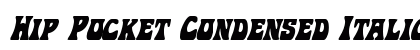 Hip Pocket Condensed Italic Condensed Italic preview