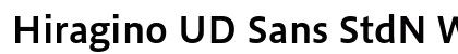 Hiragino UD Sans StdN W6 preview