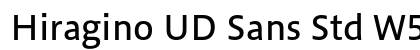 Hiragino UD Sans Std W5 Preview