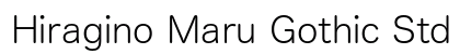 Hiragino Maru Gothic Std W2 Preview