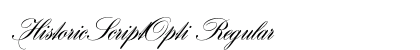 HistoricScriptOpti Regular preview