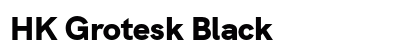 HK Grotesk Black Preview