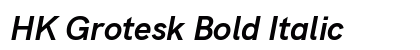 HK Grotesk Bold Italic preview