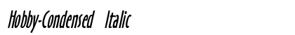 Hobby-Condensed Italic Preview