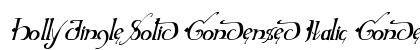 Holly Jingle Solid Condensed Italic Condensed Italic preview