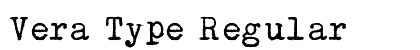 Vera Type Regular preview
