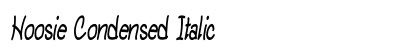 Hoosie Condensed Italic Preview