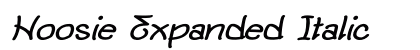 Hoosie Expanded Italic Preview