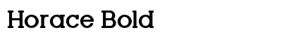Horace Bold Preview