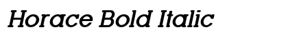 Horace Bold Italic preview