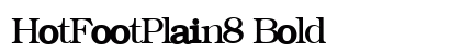 HotFootPlain8 Bold preview