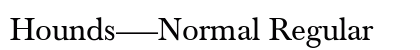 Hounds------Normal Regular preview