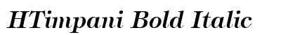 HTimpani Bold Italic Preview
