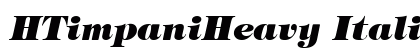 HTimpaniHeavy Italic Preview