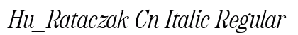 Hu_Rataczak Cn Italic Regular preview