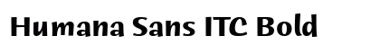 Humana Sans ITC Bold preview