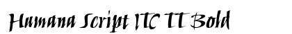 Humana Script ITC TT Bold preview
