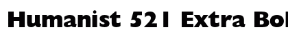 Humanist 521 Extra Bold Preview
