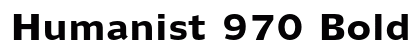Humanist 970 Bold preview