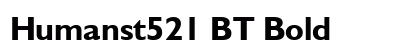 Humanst521 BT Bold preview