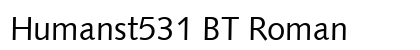 Humanst531 BT Roman preview