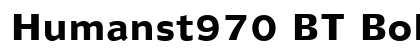 Humanst970 BT Bold preview