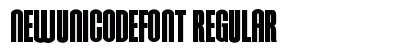 NewUnicodeFont Regular Preview