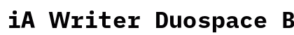 iA Writer Duospace Bold preview