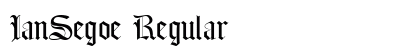 IanSegoe Regular preview