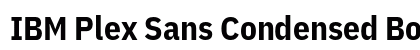 IBM Plex Sans Condensed Bold preview
