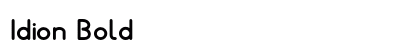 Idion Bold Preview