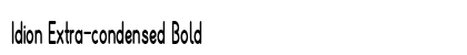 Idion Extra-condensed Bold Preview