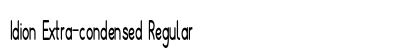 Idion Extra-condensed Regular Preview
