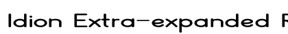 Idion Extra-expanded Regular Preview