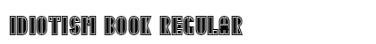 Idiotism Book Regular preview
