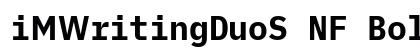 iMWritingDuoS NF Bold preview