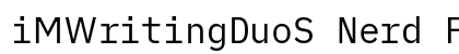 iMWritingDuoS Nerd Font Regular preview