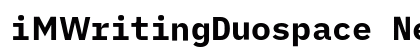 iMWritingDuospace Nerd Font Regular preview