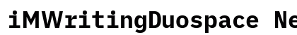 iMWritingDuospace Nerd Font Regular preview