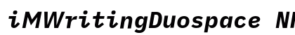 iMWritingDuospace NF Italic preview
