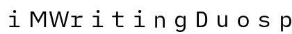 iMWritingDuospace Nerd Font Mono Regular preview