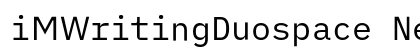 iMWritingDuospace Nerd Font Regular preview