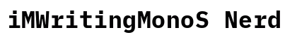 iMWritingMonoS Nerd Font Mono Bold preview